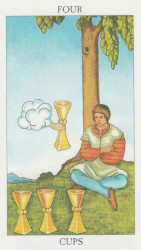 The four of Cups