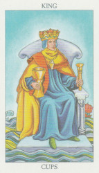 The King of Cups tarot card.