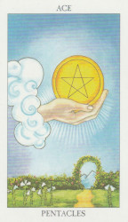 The ace of pentacles