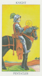 The knight of pentacles
