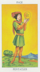 The page of pentacles